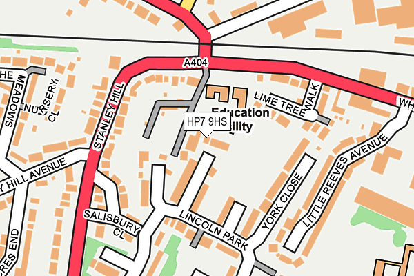 HP7 9HS map - OS OpenMap – Local (Ordnance Survey)