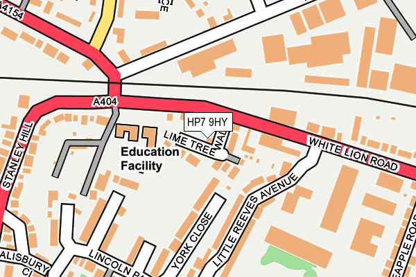 HP7 9HY map - OS OpenMap – Local (Ordnance Survey)