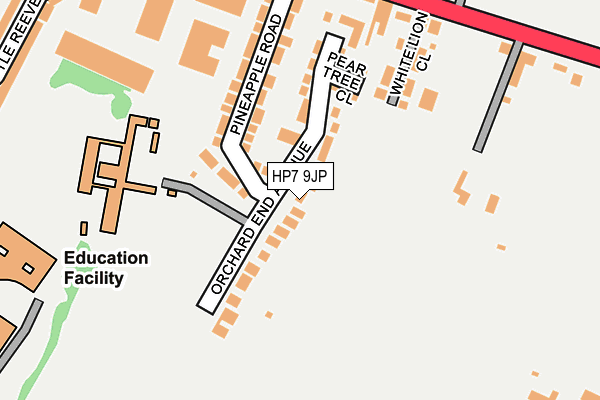 HP7 9JP map - OS OpenMap – Local (Ordnance Survey)