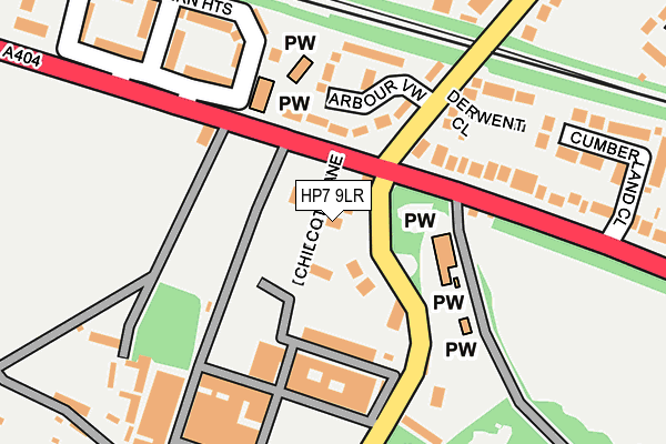 HP7 9LR map - OS OpenMap – Local (Ordnance Survey)