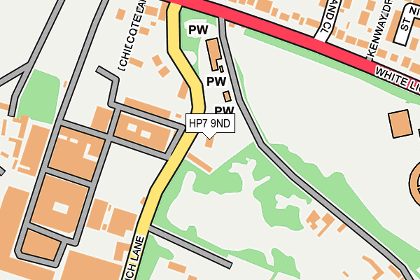 HP7 9ND map - OS OpenMap – Local (Ordnance Survey)