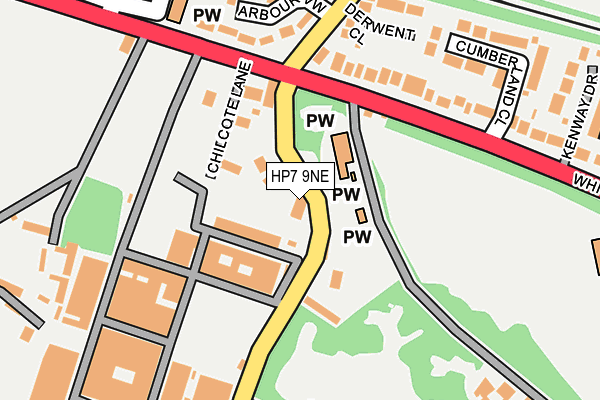 HP7 9NE map - OS OpenMap – Local (Ordnance Survey)