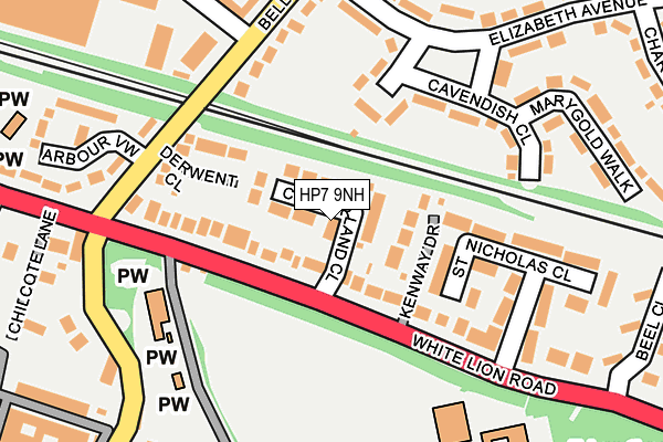 HP7 9NH map - OS OpenMap – Local (Ordnance Survey)