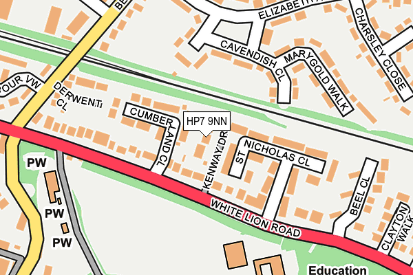 HP7 9NN map - OS OpenMap – Local (Ordnance Survey)