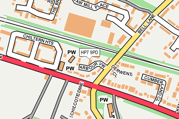 HP7 9PD map - OS OpenMap – Local (Ordnance Survey)