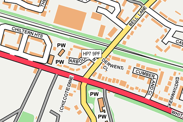 HP7 9PF map - OS OpenMap – Local (Ordnance Survey)