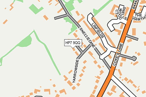 HP7 9QQ map - OS OpenMap – Local (Ordnance Survey)