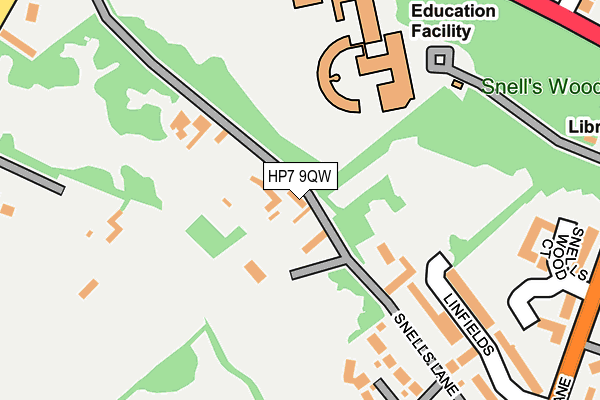 HP7 9QW map - OS OpenMap – Local (Ordnance Survey)