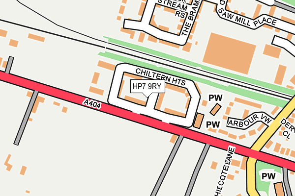 HP7 9RY map - OS OpenMap – Local (Ordnance Survey)