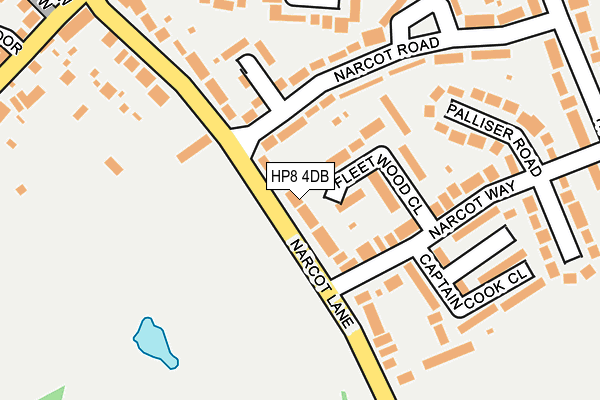 HP8 4DB map - OS OpenMap – Local (Ordnance Survey)