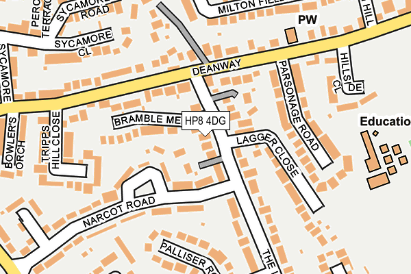 Map of CLIMB HITCHIN CIC at local scale