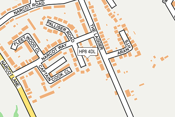 HP8 4DL map - OS OpenMap – Local (Ordnance Survey)