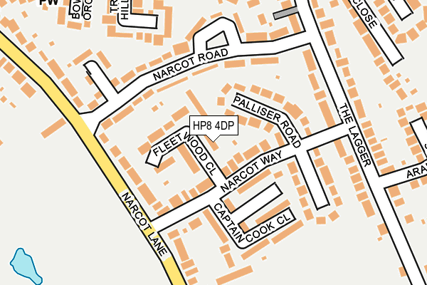 HP8 4DP map - OS OpenMap – Local (Ordnance Survey)