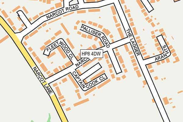 HP8 4DW map - OS OpenMap – Local (Ordnance Survey)