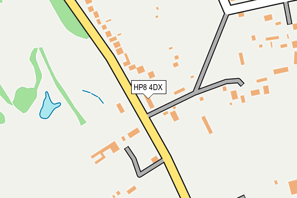 HP8 4DX map - OS OpenMap – Local (Ordnance Survey)