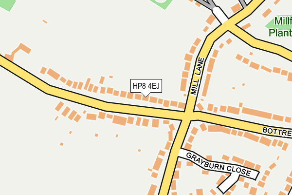 HP8 4EJ map - OS OpenMap – Local (Ordnance Survey)