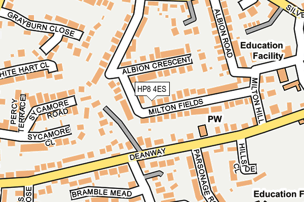 Map of HCL BUSINESS SERVICES LTD. at local scale