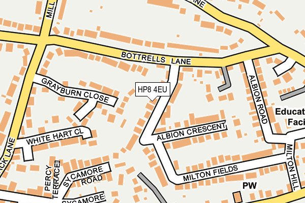 HP8 4EU map - OS OpenMap – Local (Ordnance Survey)