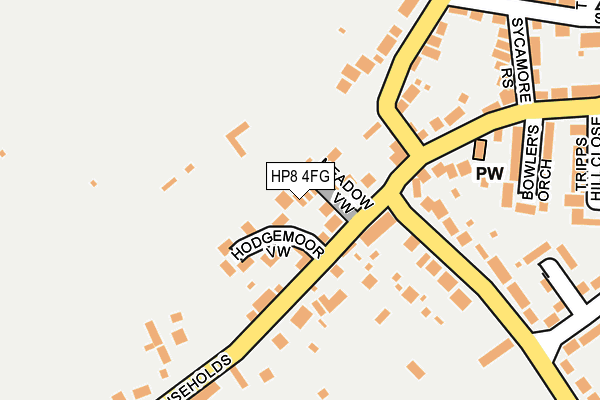 HP8 4FG map - OS OpenMap – Local (Ordnance Survey)