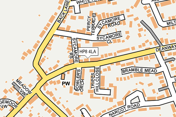 HP8 4LA map - OS OpenMap – Local (Ordnance Survey)