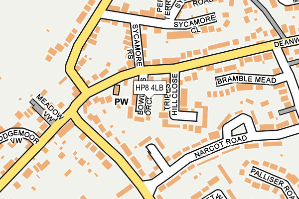 HP8 4LB map - OS OpenMap – Local (Ordnance Survey)