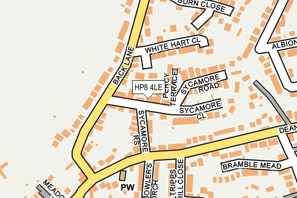 HP8 4LE map - OS OpenMap – Local (Ordnance Survey)