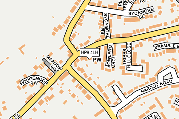 HP8 4LH map - OS OpenMap – Local (Ordnance Survey)