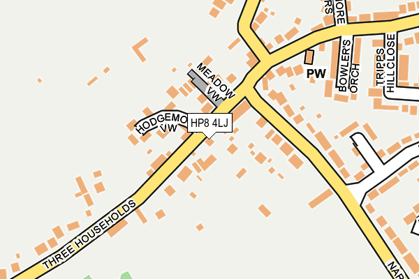 HP8 4LJ map - OS OpenMap – Local (Ordnance Survey)