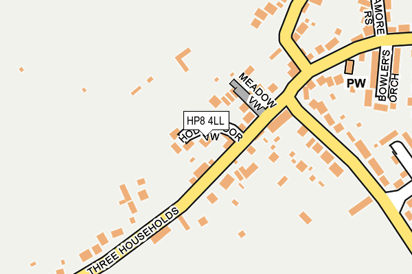 HP8 4LL map - OS OpenMap – Local (Ordnance Survey)