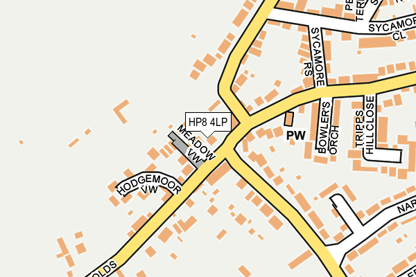 HP8 4LP map - OS OpenMap – Local (Ordnance Survey)