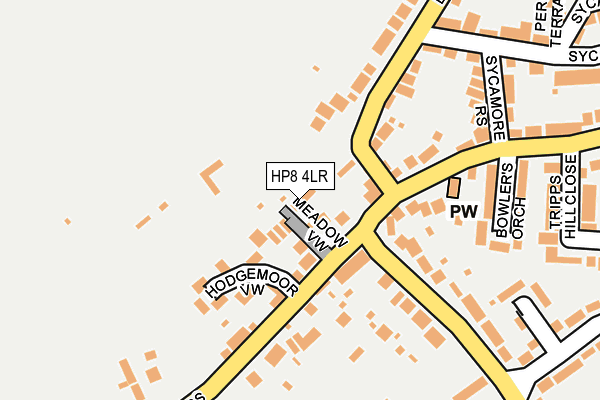 HP8 4LR map - OS OpenMap – Local (Ordnance Survey)