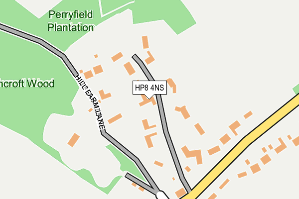 Map of PERRYFIELD ESTATES LIMITED at local scale