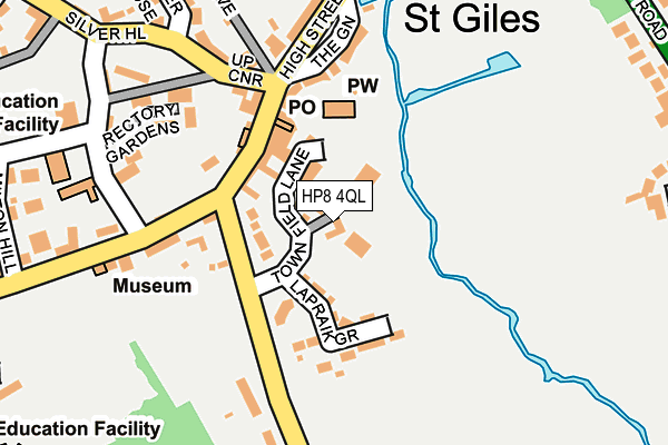 HP8 4QL map - OS OpenMap – Local (Ordnance Survey)