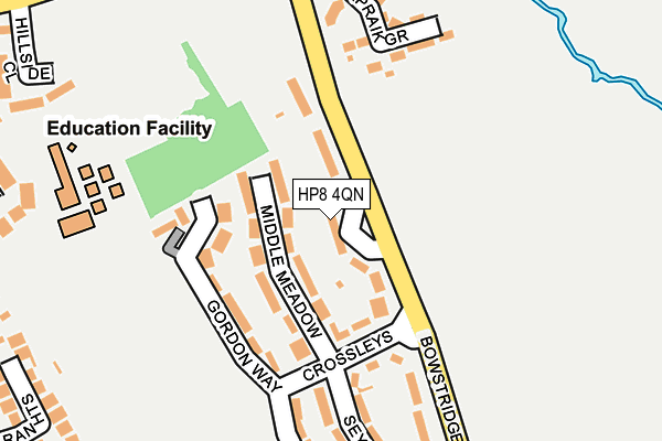 HP8 4QN map - OS OpenMap – Local (Ordnance Survey)