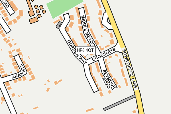 HP8 4QT map - OS OpenMap – Local (Ordnance Survey)