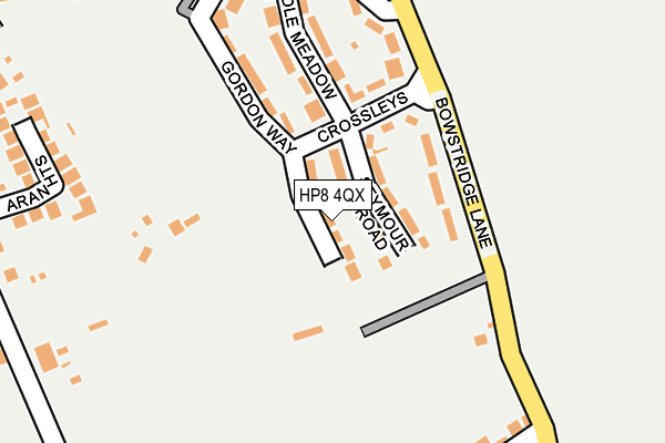 HP8 4QX map - OS OpenMap – Local (Ordnance Survey)