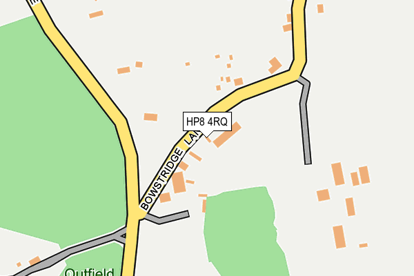 HP8 4RQ map - OS OpenMap – Local (Ordnance Survey)