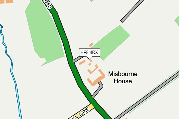 HP8 4RX map - OS OpenMap – Local (Ordnance Survey)