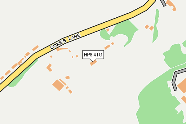 HP8 4TG map - OS OpenMap – Local (Ordnance Survey)