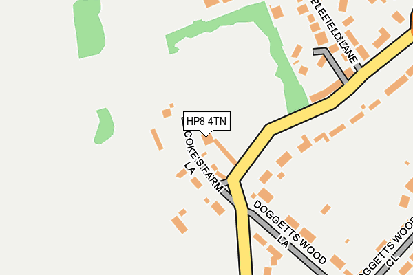 HP8 4TN map - OS OpenMap – Local (Ordnance Survey)