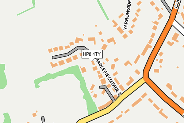 HP8 4TY map - OS OpenMap – Local (Ordnance Survey)