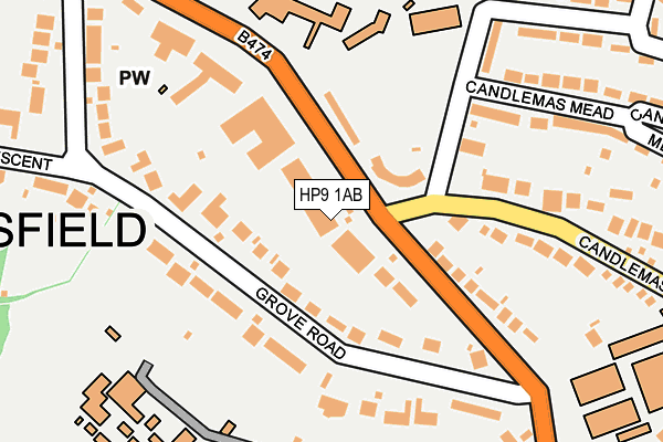 HP9 1AB map - OS OpenMap – Local (Ordnance Survey)
