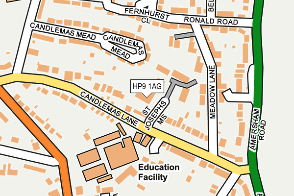 HP9 1AG map - OS OpenMap – Local (Ordnance Survey)