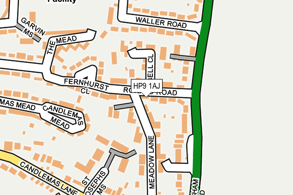 HP9 1AJ map - OS OpenMap – Local (Ordnance Survey)