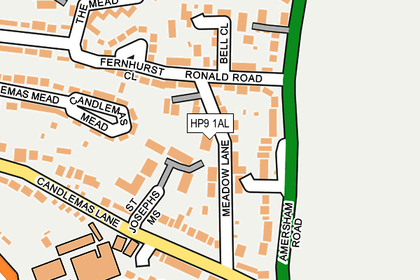 HP9 1AL map - OS OpenMap – Local (Ordnance Survey)