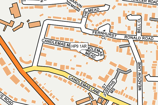 HP9 1AR map - OS OpenMap – Local (Ordnance Survey)
