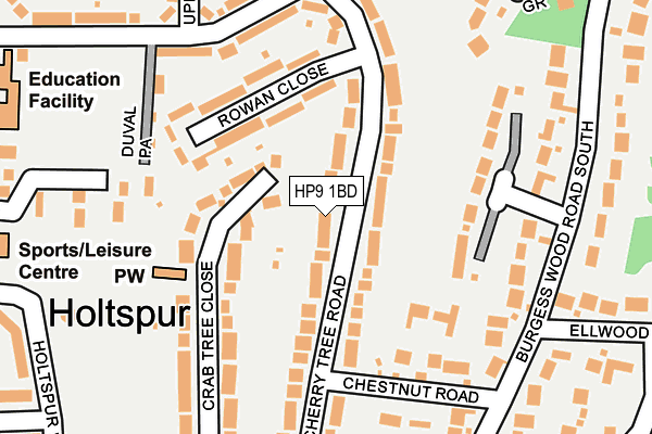 HP9 1BD map - OS OpenMap – Local (Ordnance Survey)