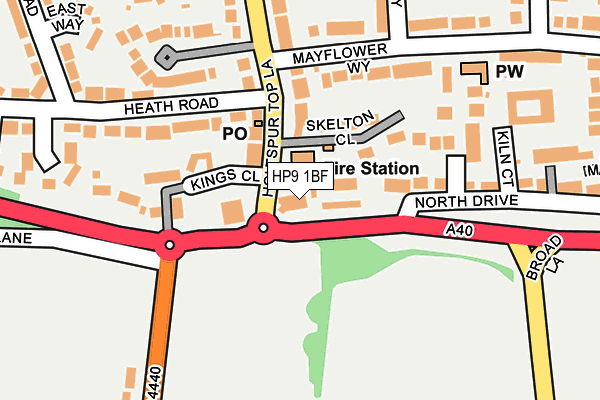 HP9 1BF map - OS OpenMap – Local (Ordnance Survey)