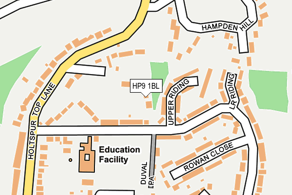 HP9 1BL map - OS OpenMap – Local (Ordnance Survey)