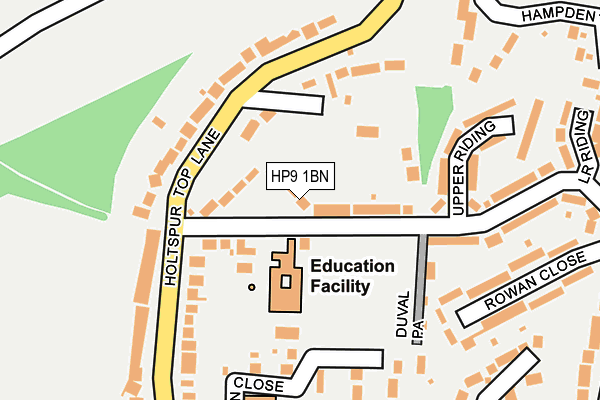 HP9 1BN map - OS OpenMap – Local (Ordnance Survey)
